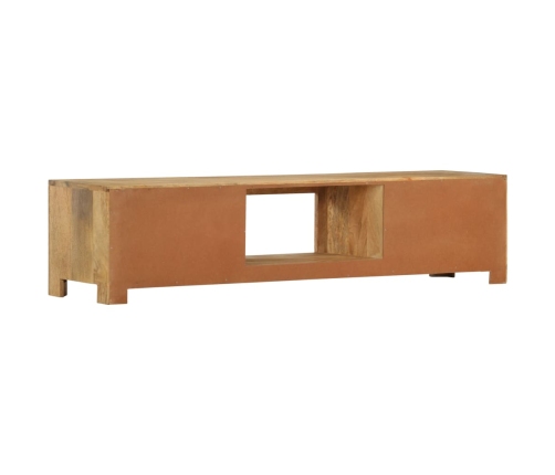 Mueble para TV de madera maciza de mango 140x30x32 cm