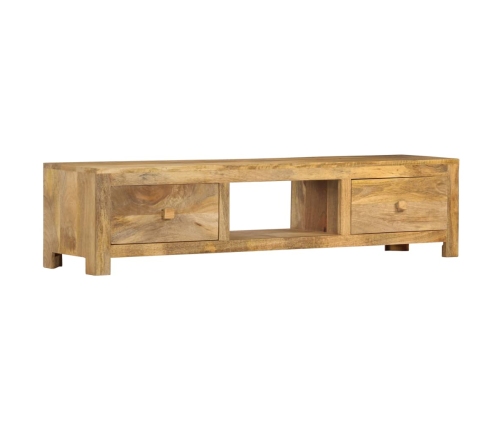 Mueble para TV de madera maciza de mango 140x30x32 cm