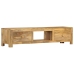 Mueble para TV de madera maciza de mango 140x30x32 cm