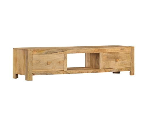 Mueble para TV de madera maciza de mango 140x30x32 cm