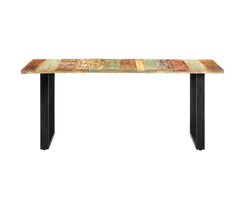 Mesa de comedor de madera maciza reciclada 180x90x76 cm