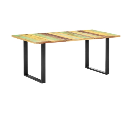 Mesa de comedor de madera maciza reciclada 180x90x76 cm