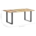 Mesa de comedor de madera maciza reciclada 180x90x76 cm