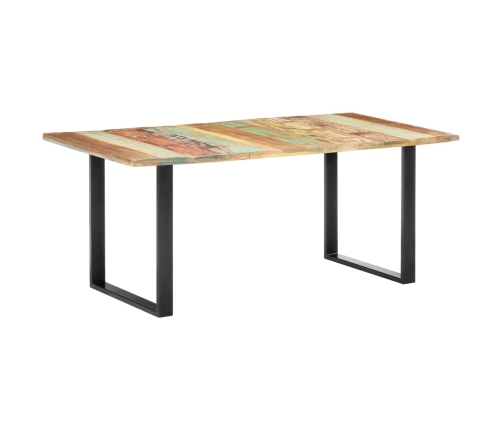 Mesa de comedor de madera maciza reciclada 180x90x76 cm