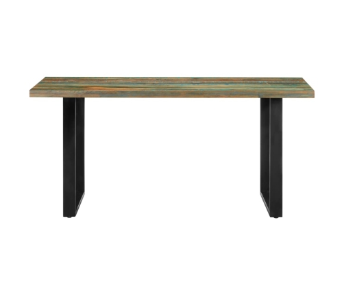 Mesa de comedor de madera maciza reciclada 160x80x75 cm