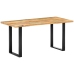 Mesa de comedor de madera maciza reciclada 160x80x75 cm