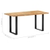 Mesa de comedor de madera maciza reciclada 160x80x75 cm