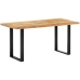 Mesa de comedor de madera maciza reciclada 160x80x75 cm