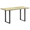 Mesa de comedor de madera maciza reciclada 140x70x76 cm