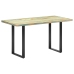 Mesa de comedor de madera maciza reciclada 140x70x76 cm