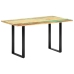 Mesa de comedor de madera maciza reciclada 140x70x76 cm