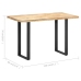 Mesa de comedor de madera maciza de mango 120x60x76 cm