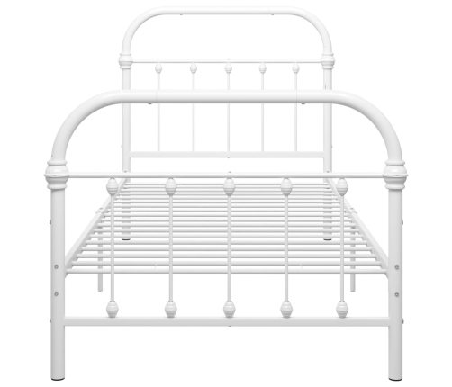 Estructura de cama sin colchón metal blanco 90x200 cm