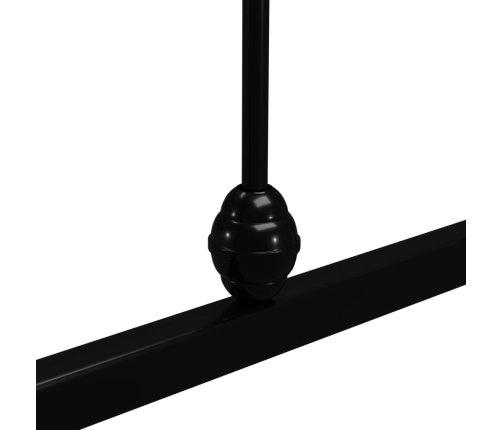 Estructura cama sin colchón con cabecero metal negro 140x200 cm