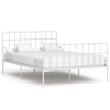 Estructura cama con somier sin colchón metal blanco 120x200 cm