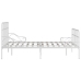 vidaXL Estructura de cama con somier metal blanco 120x200 cm