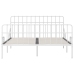 Estructura cama con somier sin colchón metal blanco 200x200 cm