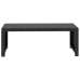 Set muebles de jardín 5 piezas y cojines ratán sintético negro