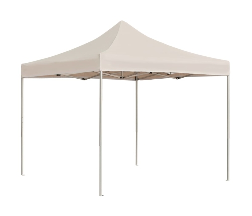 Carpa plegable profesional de aluminio color crema 2x2 m