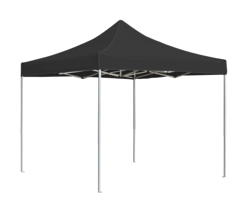 Carpa plegable profesional de aluminio gris antracita 2x2 m