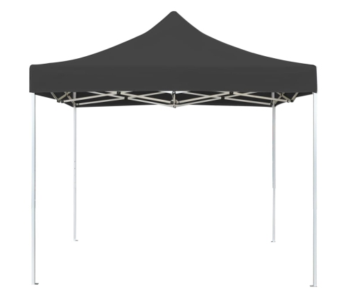 Carpa plegable profesional de aluminio gris antracita 2x2 m