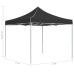 Carpa plegable profesional de aluminio gris antracita 2x2 m