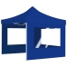 Carpa plegable profesional con paredes aluminio azul 2x2 m