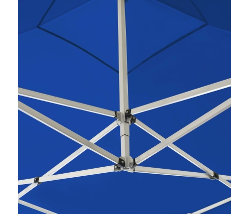 Carpa plegable profesional con paredes aluminio azul 2x2 m