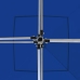 Carpa plegable profesional con paredes aluminio azul 2x2 m