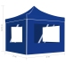 Carpa plegable profesional con paredes aluminio azul 2x2 m