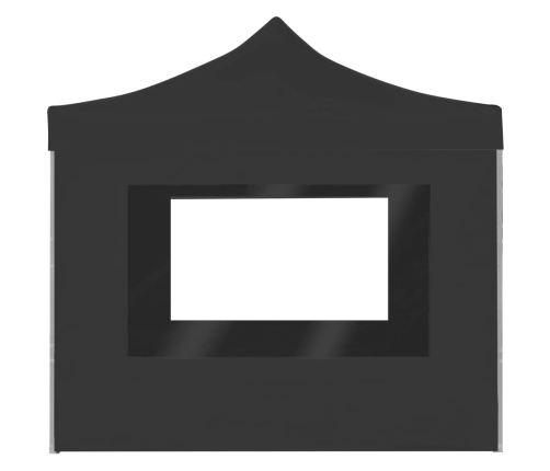 Carpa plegable profesional con paredes aluminio gris 2x2 m