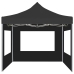 Carpa plegable profesional con paredes aluminio gris 2x2 m