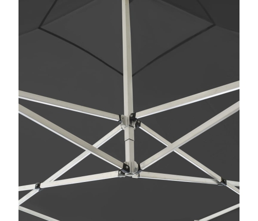 Carpa plegable profesional con paredes aluminio gris 2x2 m
