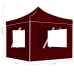 Carpa plegable profesional paredes aluminio color burdeos 2x2 m