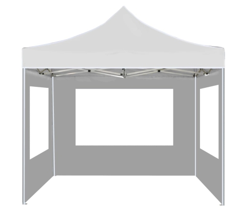 Carpa plegable profesional con paredes aluminio blanco 2x2 m