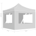 Carpa plegable profesional con paredes aluminio blanco 2x2 m