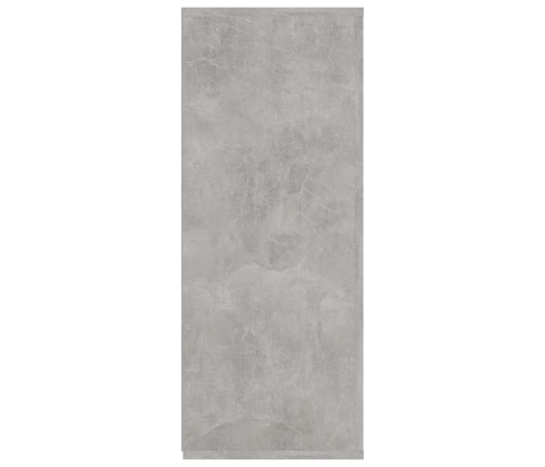 Aparador de madera contrachapada gris hormigón 105x30x75 cm