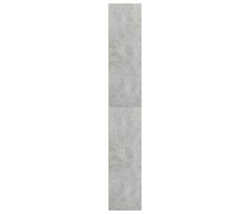 vidaXL Estantería de 5 niveles contrachapada gris hormigón 80x30x189cm