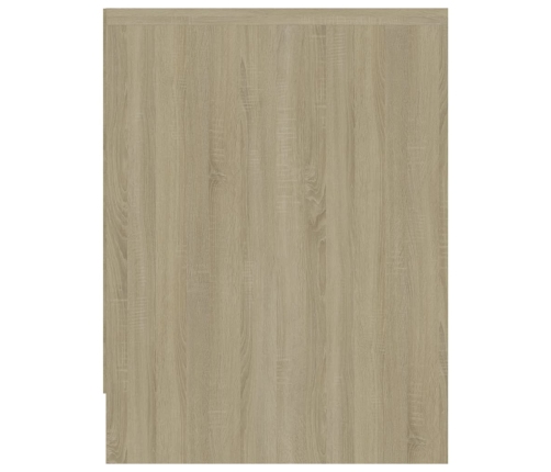 vidaXL Mesita de noche madera contrachapada color roble 40x30x40 cm