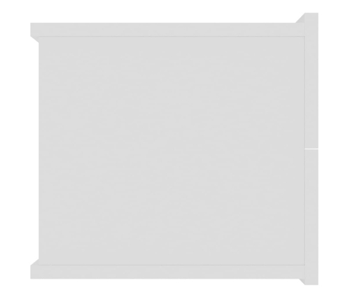 vidaXL Mesita de noche madera contrachapada blanco 40x30x30 cm