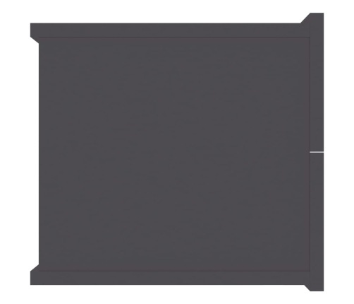 vidaXL Mesitas de noche 2 uds madera contrachapada gris 40x30x30 cm