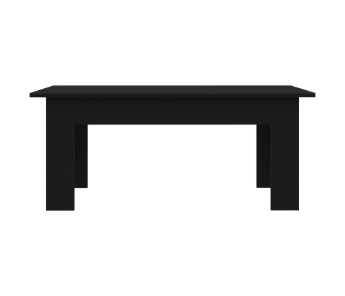 Mesa de centro madera contrachapada negro 100x60x42 cm