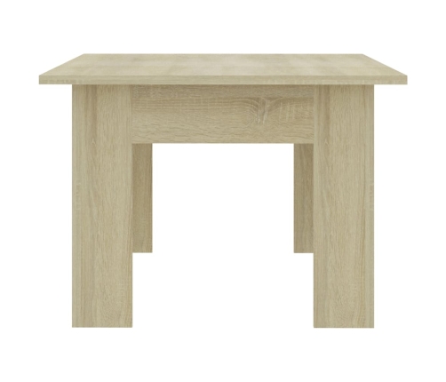 Mesa de centro madera contrachapada color roble 100x60x42 cm