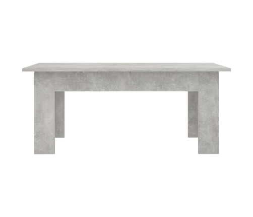 vidaXL Mesa de centro madera contrachapada gris hormigón 100x60x42 cm