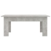 vidaXL Mesa de centro madera contrachapada gris hormigón 100x60x42 cm