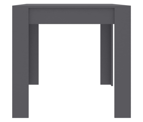 Mesa de comedor de madera de ingeniería gris 160x80x76 cm