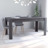 Mesa de comedor de madera de ingeniería gris 160x80x76 cm