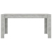 vidaXL Mesa de comedor madera de ingeniería gris hormigón 160x80x76 cm