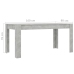 vidaXL Mesa de comedor madera de ingeniería gris hormigón 160x80x76 cm