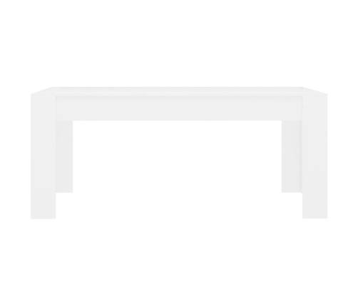 vidaXL Mesa de comedor madera contrachapada blanco 180x90x76 cm